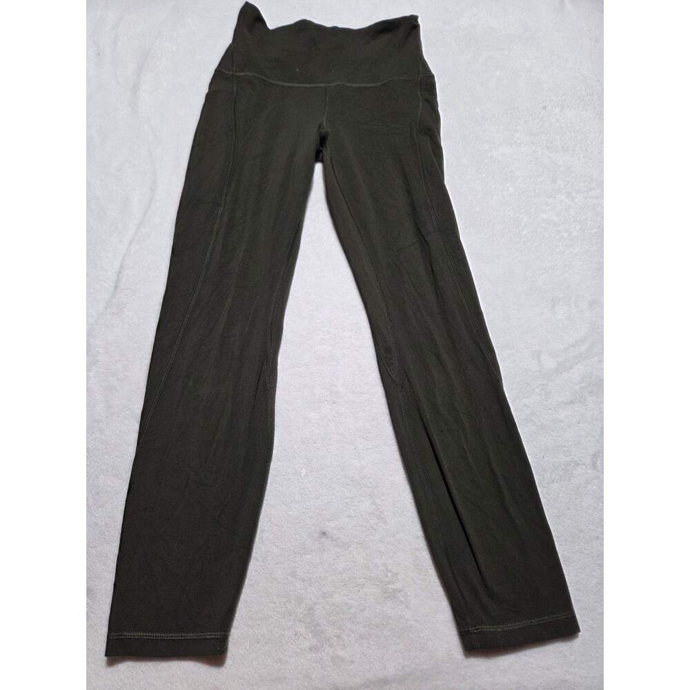 Lululemon Align Pant High Rise 25" Leggings Green Women's Size 6